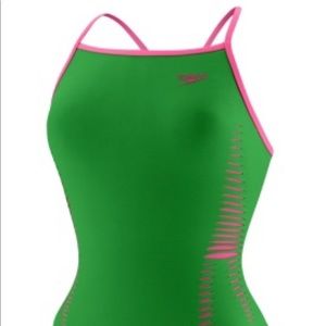 Speedo One Piece Ripped Design Swimsuit